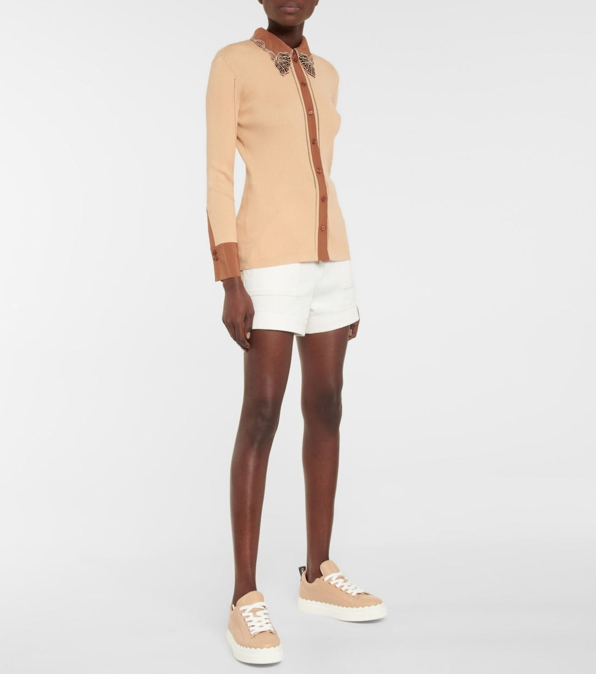 OK PORTE_Sneakers Lauren en cuir - Pink Tea