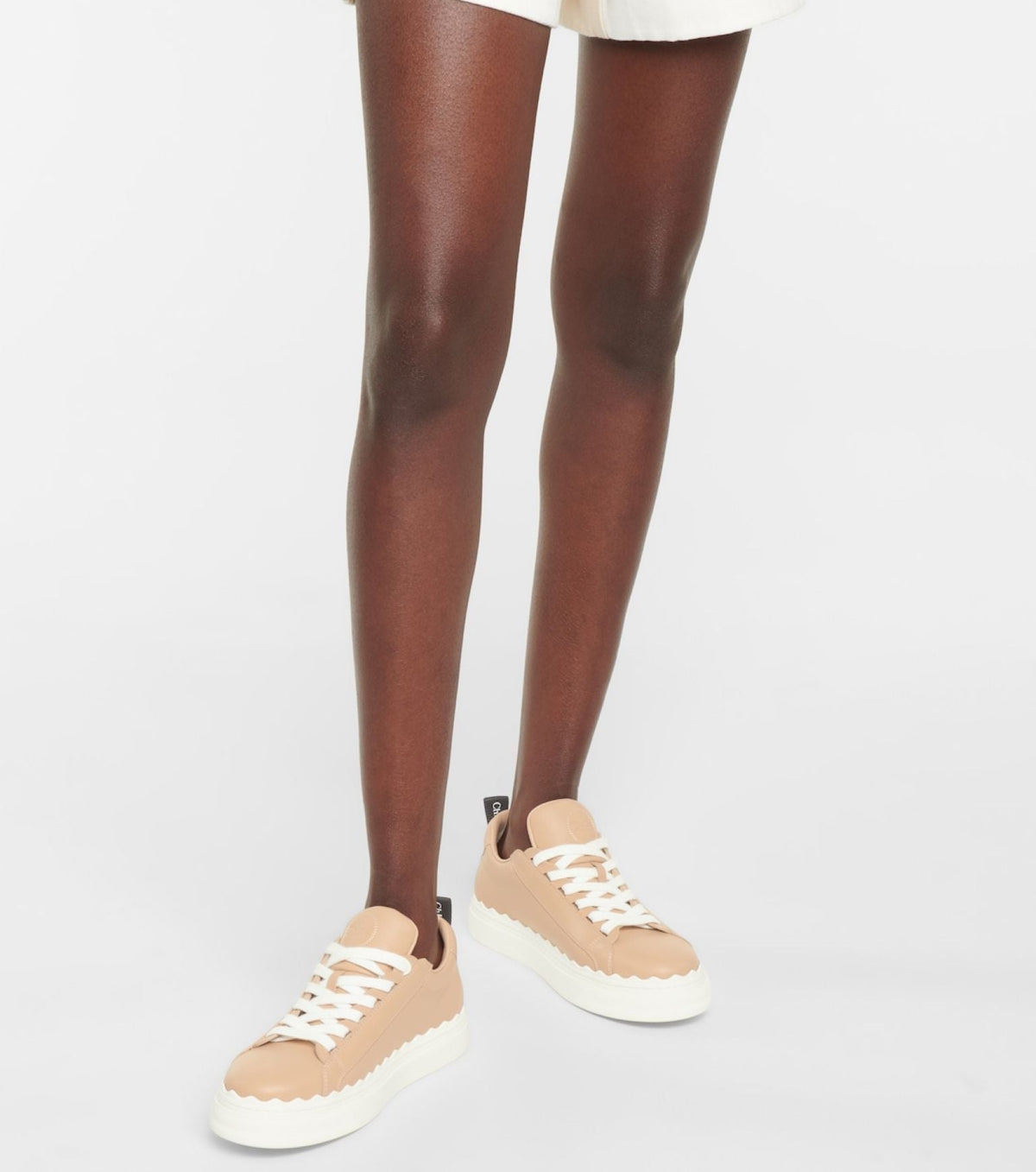 OK PORTE_Sneakers Lauren en cuir - Pink Tea