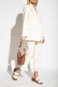 OK PORTE_Mules Laia à double brides 35 en cuir - Eggshell