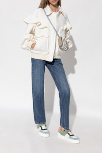 OK PORTE_Sneakers Lauren à scratch en cuir - Pink & Green