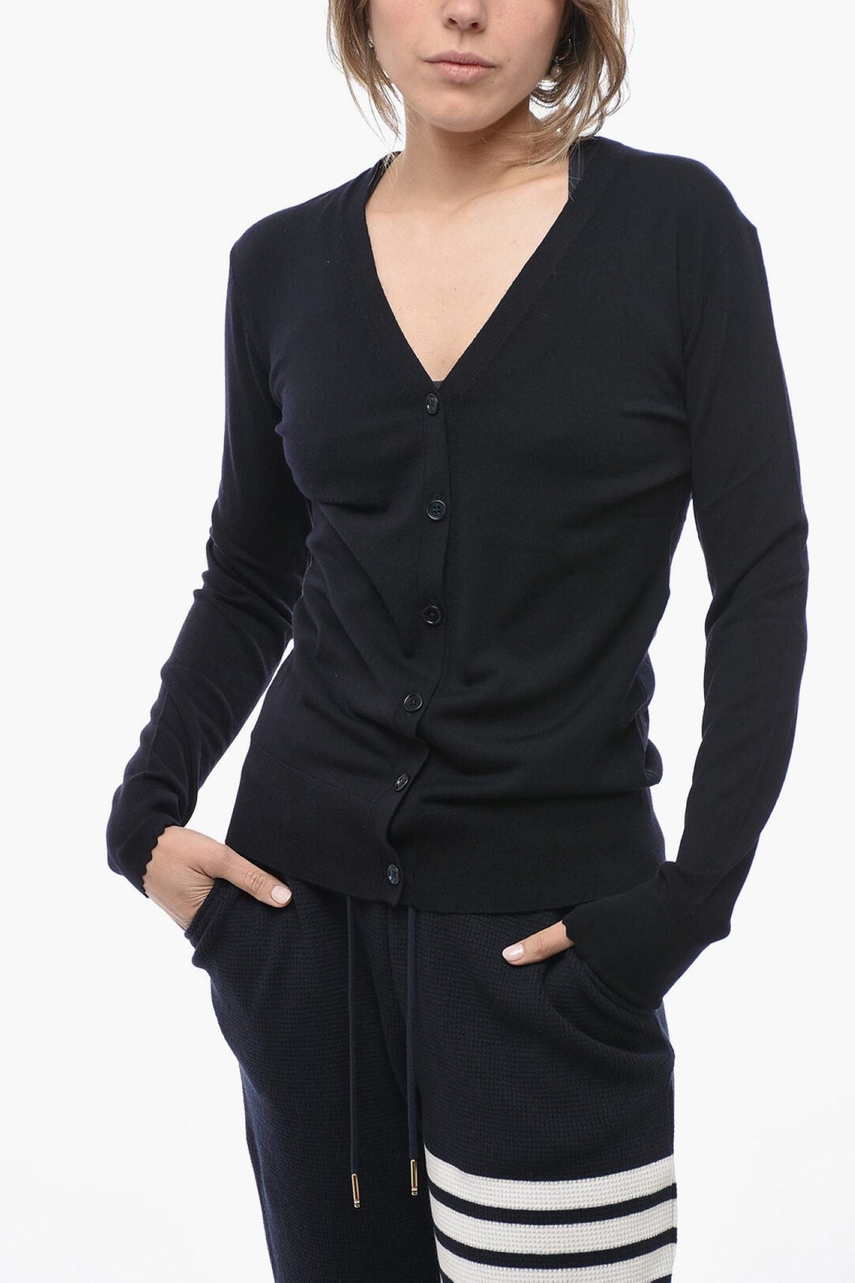 OK PORTE_Cardigan en laine - Iconic Navy