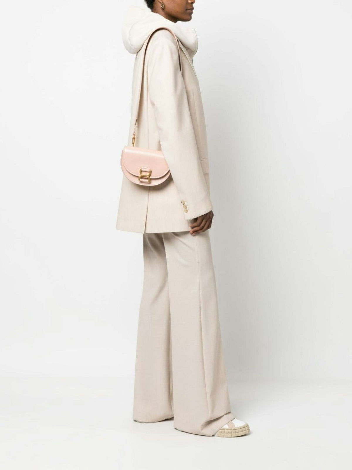 OK PORTE_Mini sac porté épaule Marcie en cuir - Nomad Beige