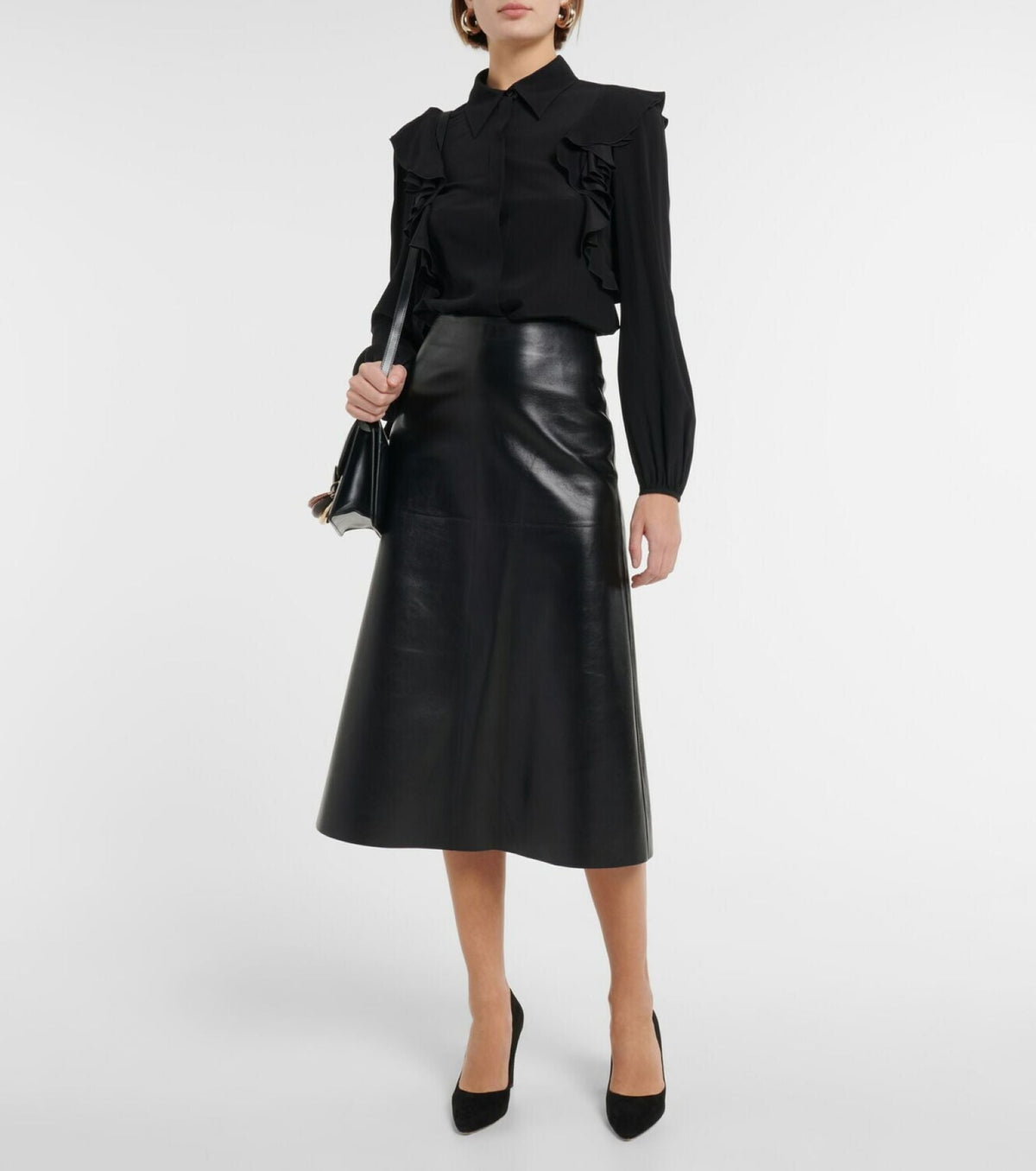 OK PORTE_Escarpins Oli 90 en cuir - Black