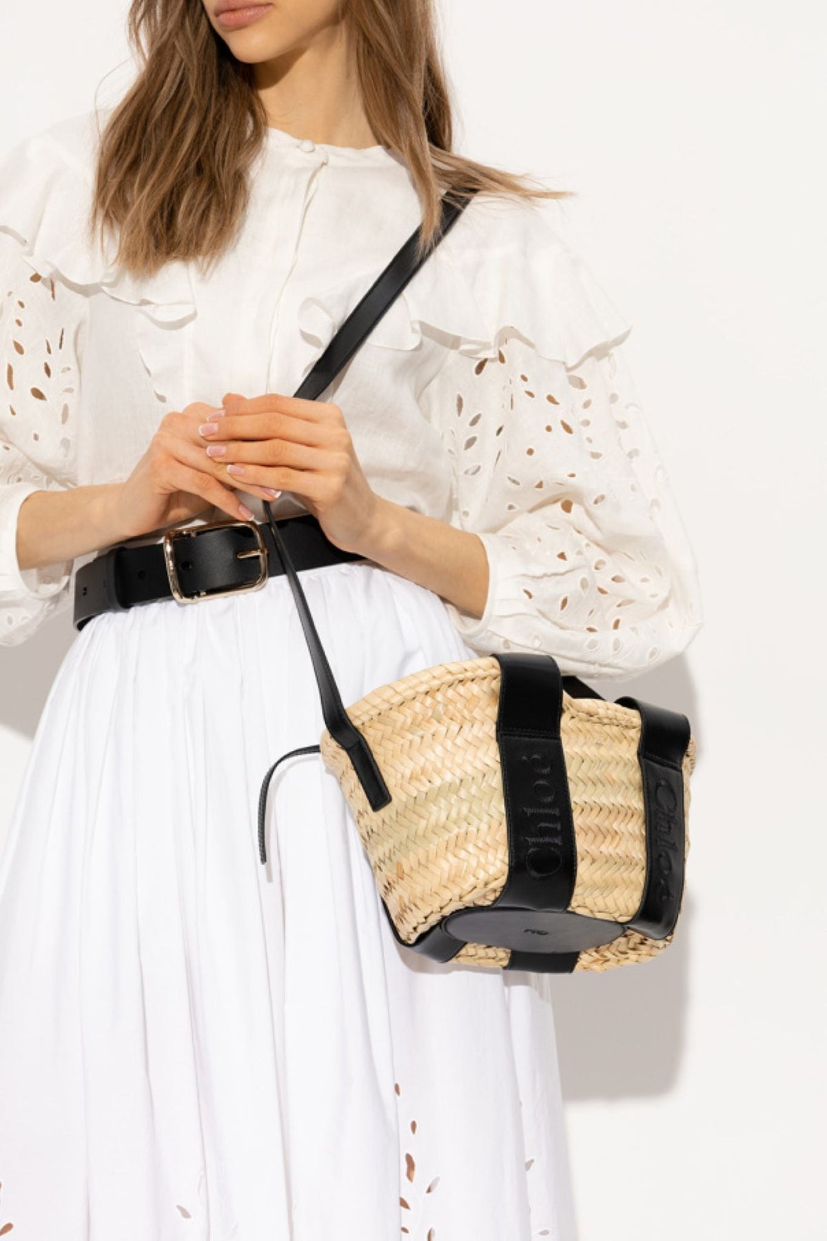 OK PORTE_Petit sac panier Chloé Sense - Black