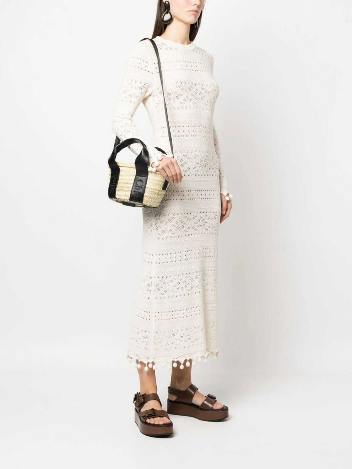 OK PORTE_Petit sac panier Chloé Sense - Black
