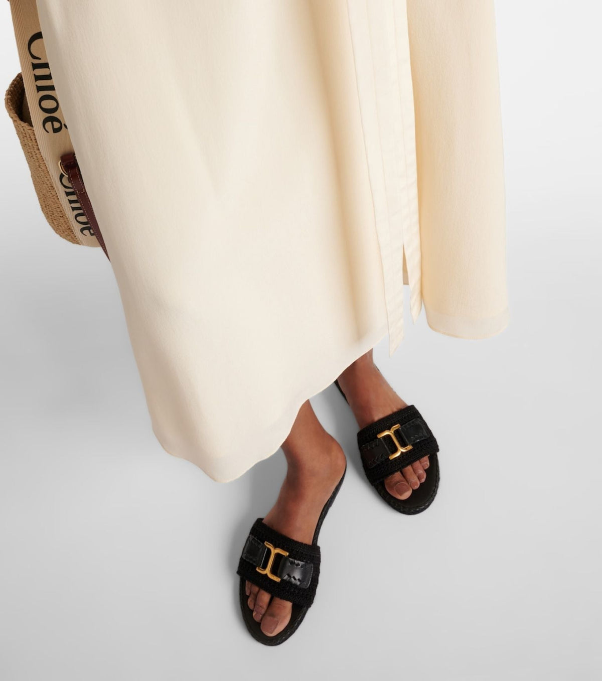OK PORTE_Sandales Marcie en cuir - Black