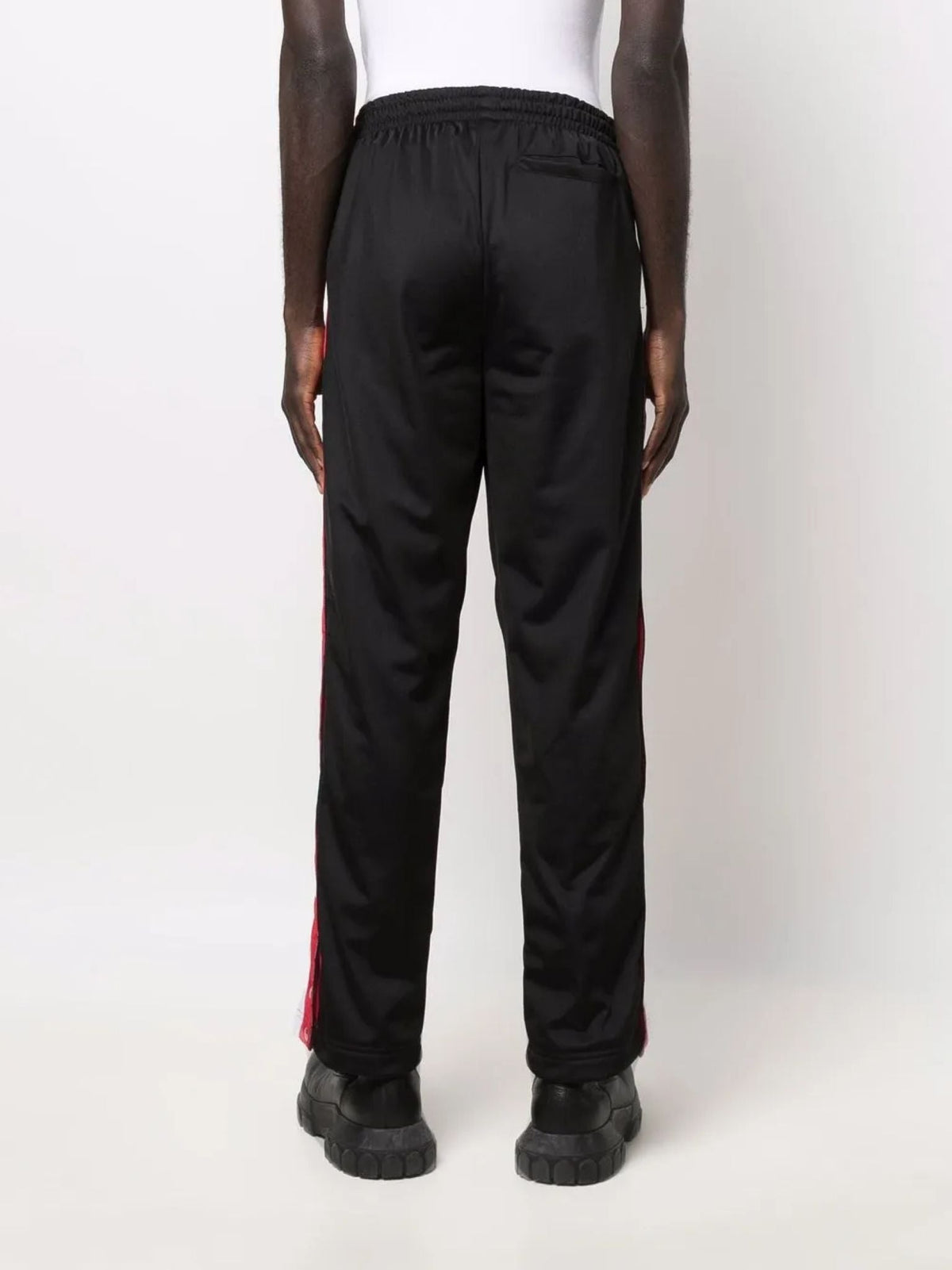 OK PORTE_Pantalon droit à bandes en laine - Abyssal Blue
