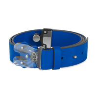Ceinture de 35 mm en cuir bleu atlantique imprimé avec boucle M LOCK 4810