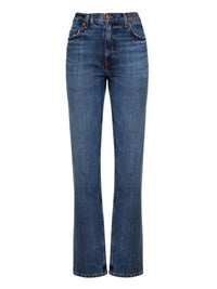 OK PORTE_Jean droit délavé - Denim