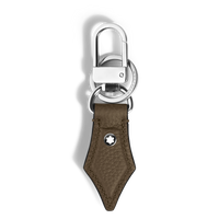 Porte-Clés Plume en Cuir Grainé