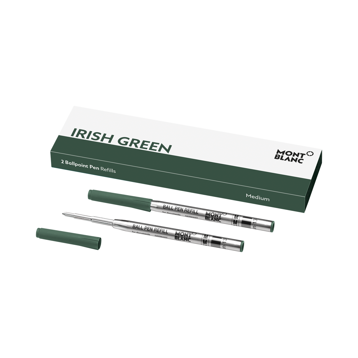 2x Recharges pour Stylo Bille, Irish Green