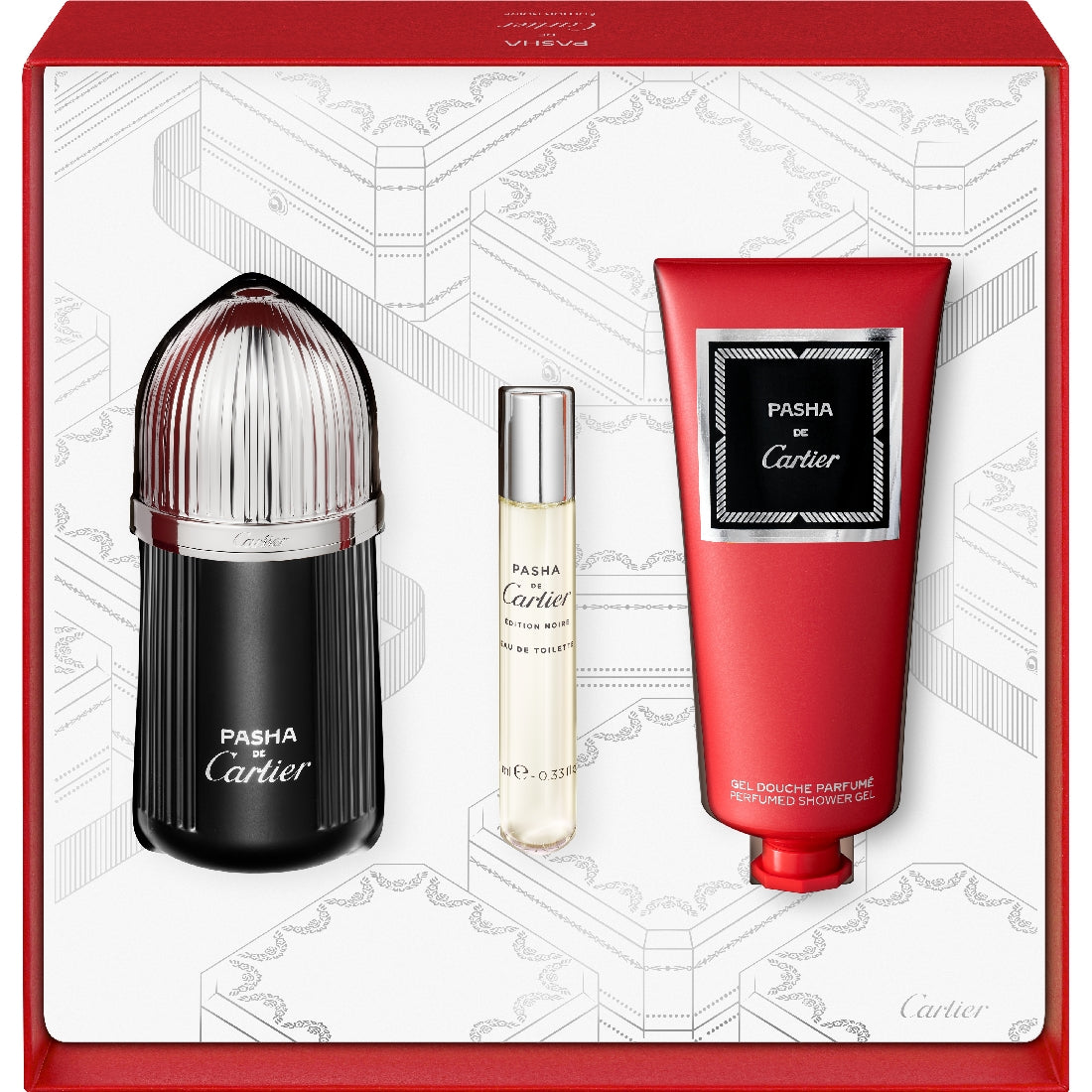 Pasha de Cartier Édition Noire Eau de Toilette Set for Men 100 ml