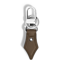 Porte-Clés Plume en Cuir Grainé
