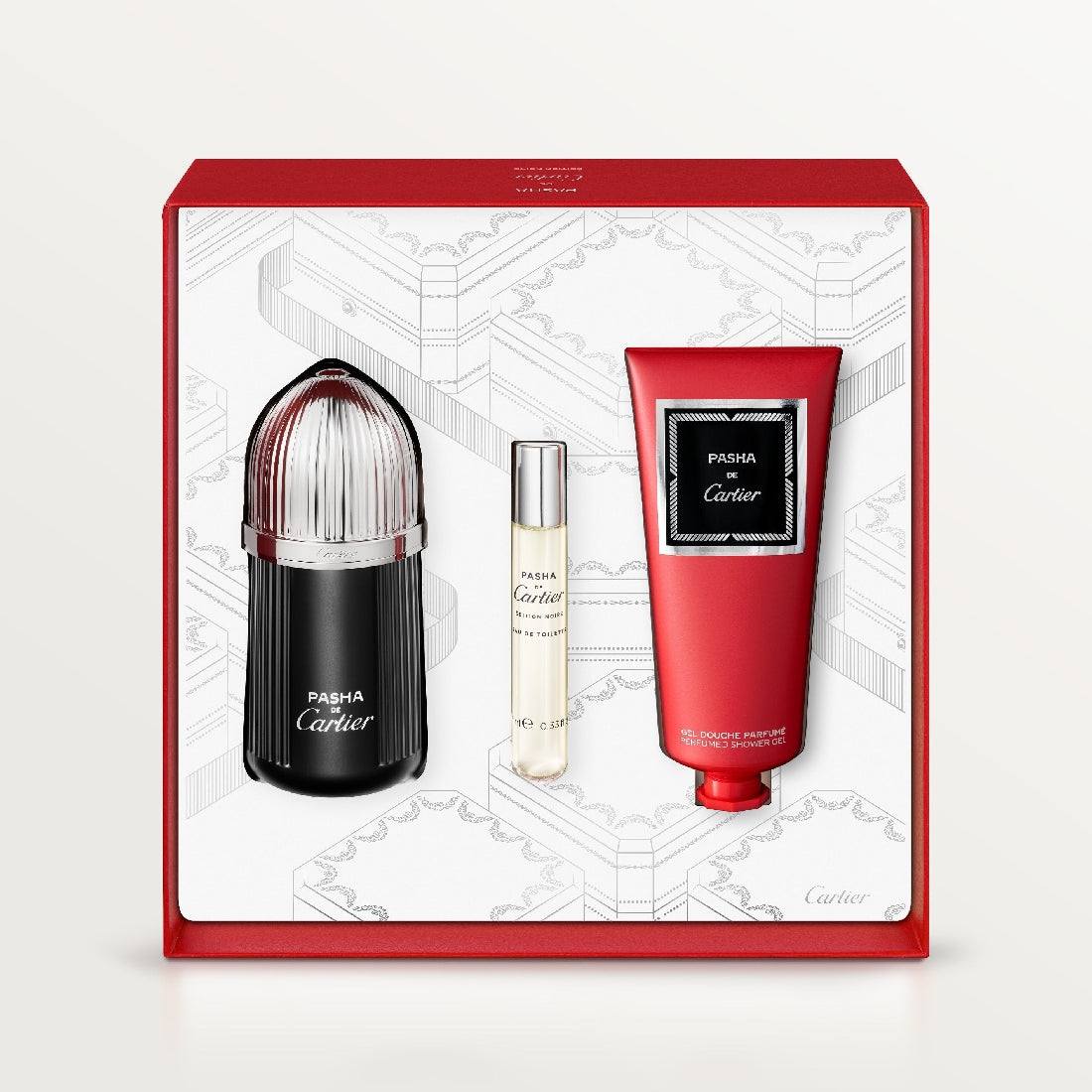 Pasha de Cartier Édition Noire Eau de Toilette Set for Men 100 ml