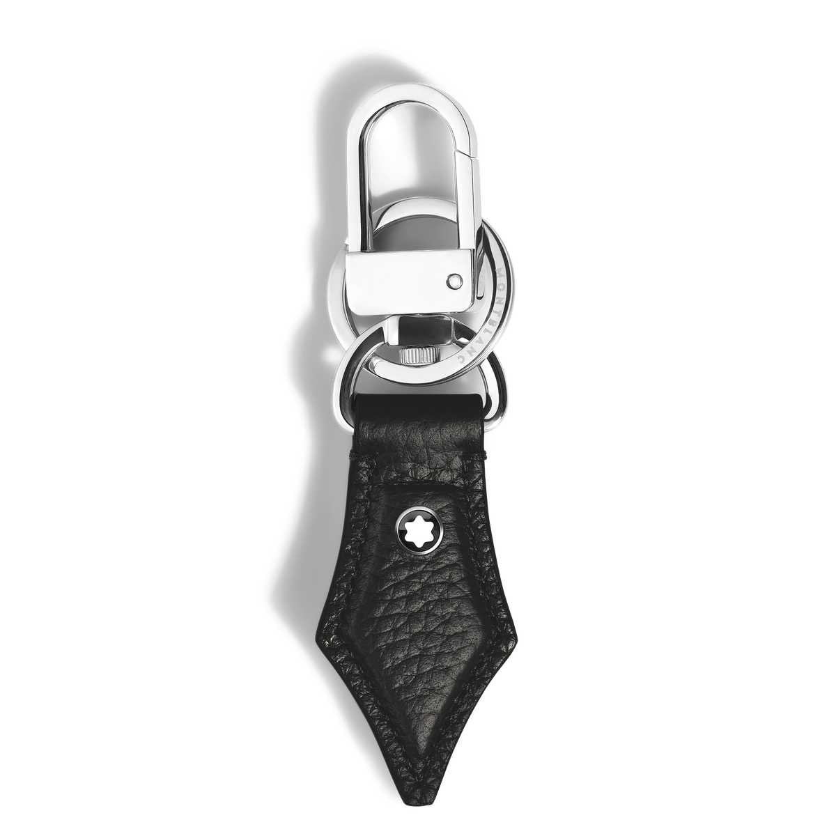Porte-Clés Plume en Cuir Grainé