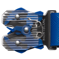 Ceinture de 35 mm en cuir bleu atlantique imprimé avec boucle M LOCK 4810