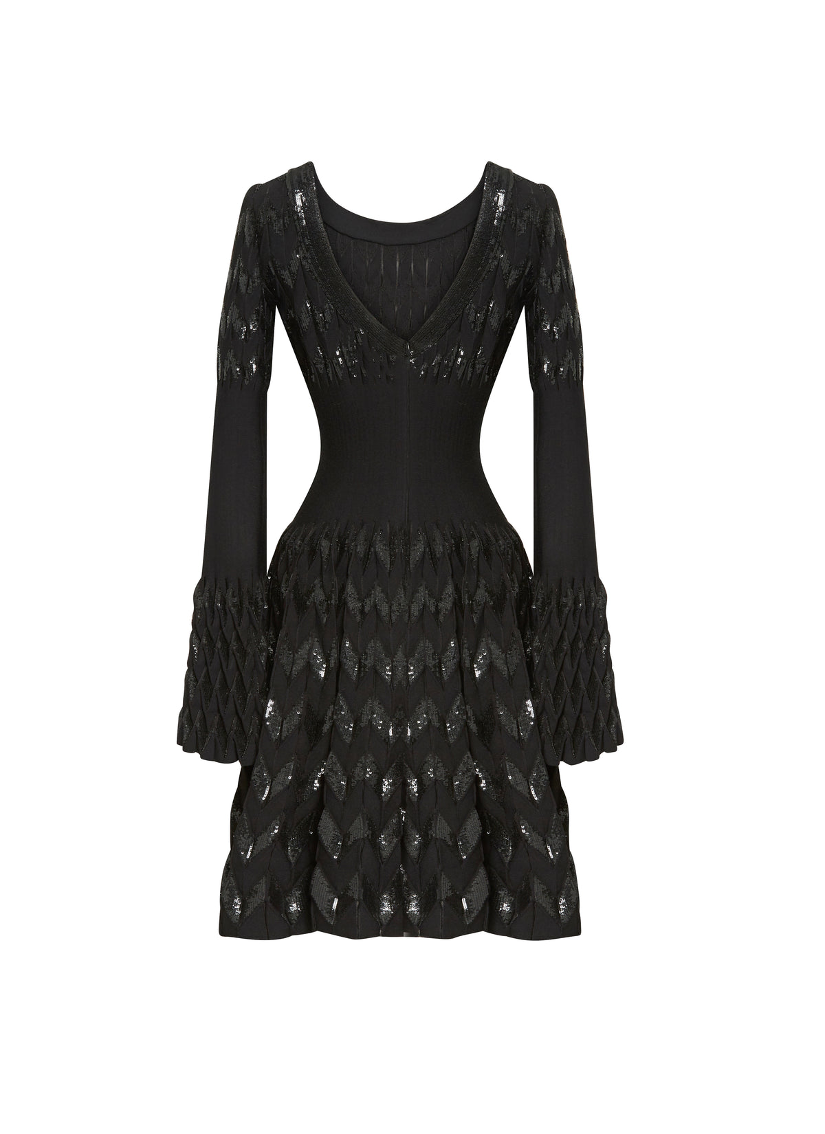 Robe à manches longues Belize en maille - Noir
