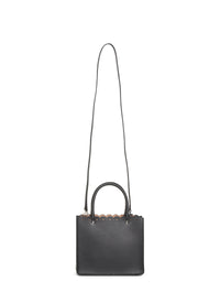 Garance Carrera Fiori bag, openwork trim, leather - Black