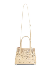 Palm Fiori mini bag in leather - Sand