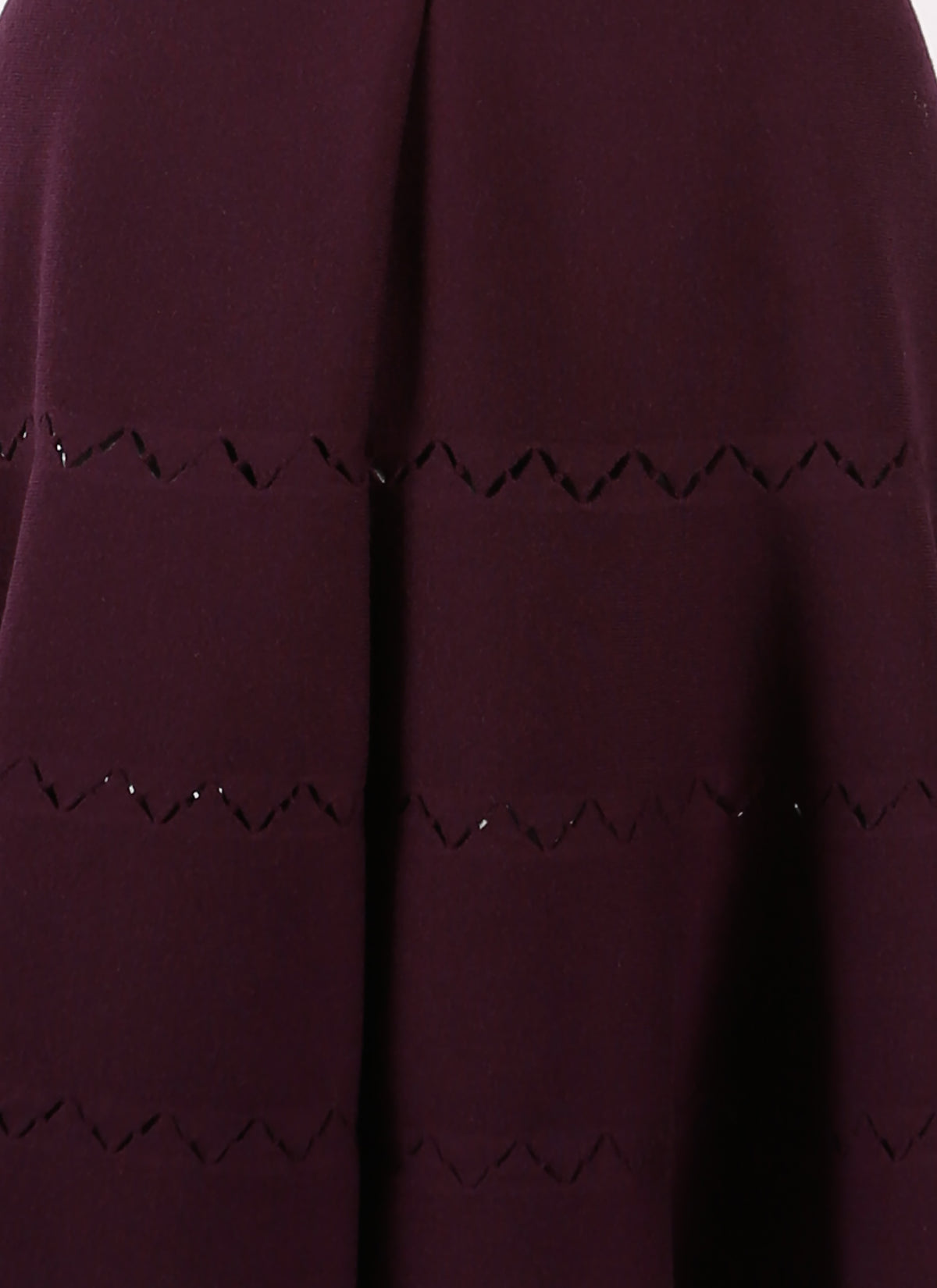 Hinged mesh skirt - Violet