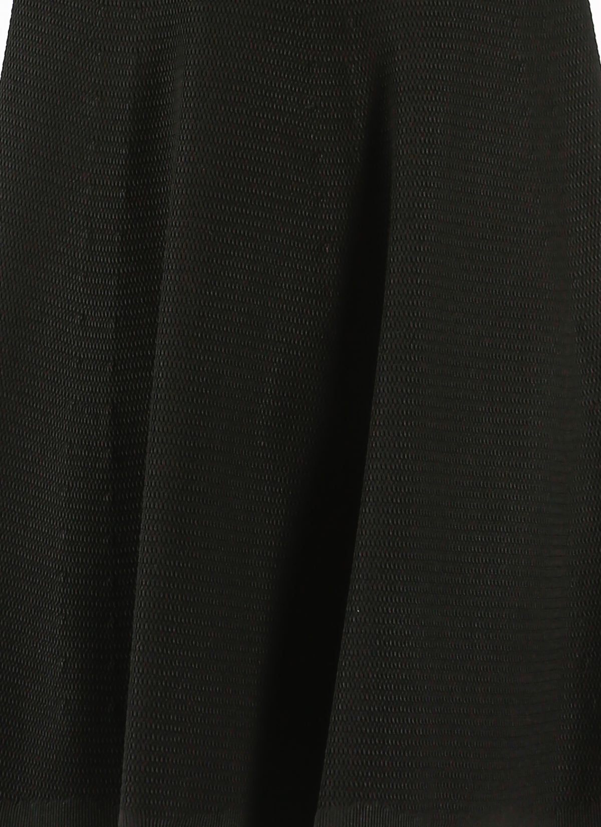 Long-sleeved baby-doll quilted dress - Black
