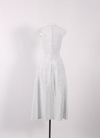 Robe sans manches cloutée Nebuleuse - Blanc Optique