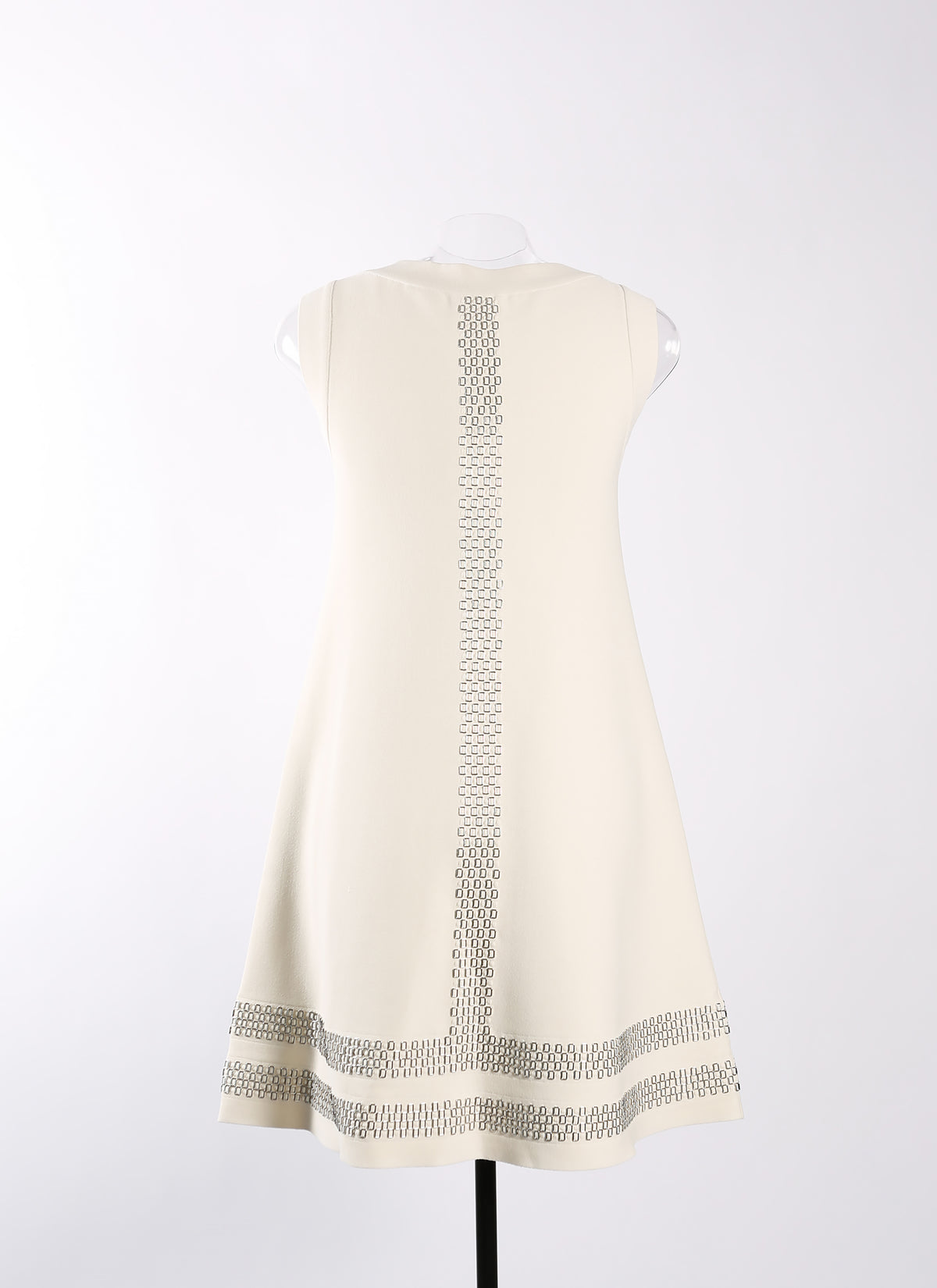 Taboo knitted sleeveless dress - Ecru