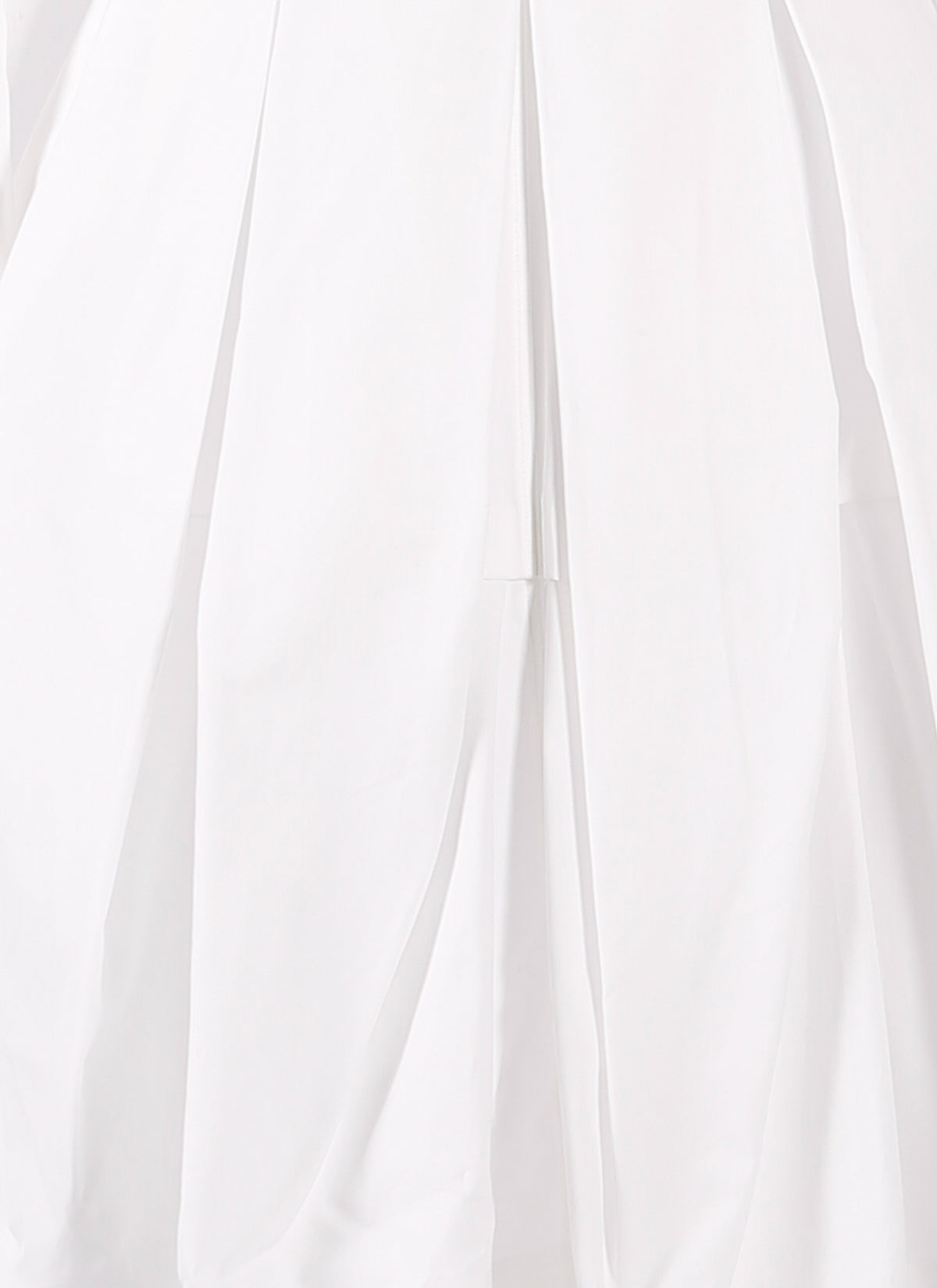 Robe chemise courte en popeline japonaise - Blanc