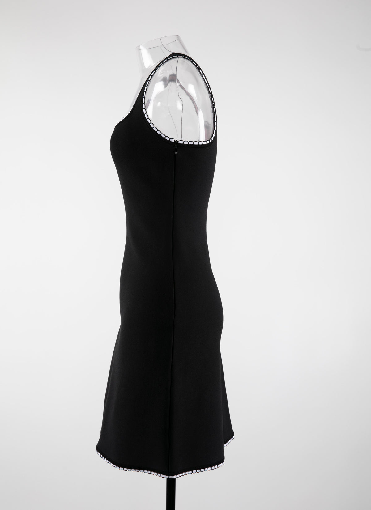 Mon Coeur knitted sleeveless short dress - Black & Red