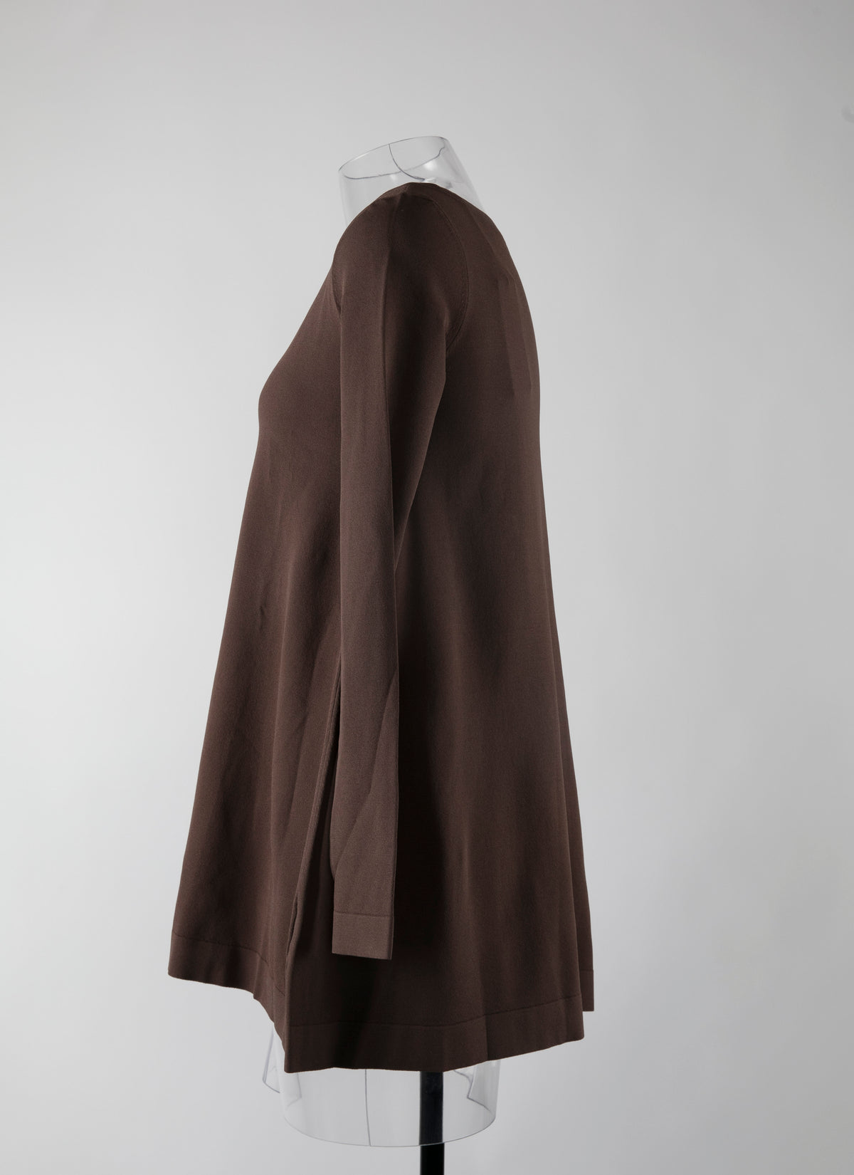 Pull à manches longues en maille - Chocolat