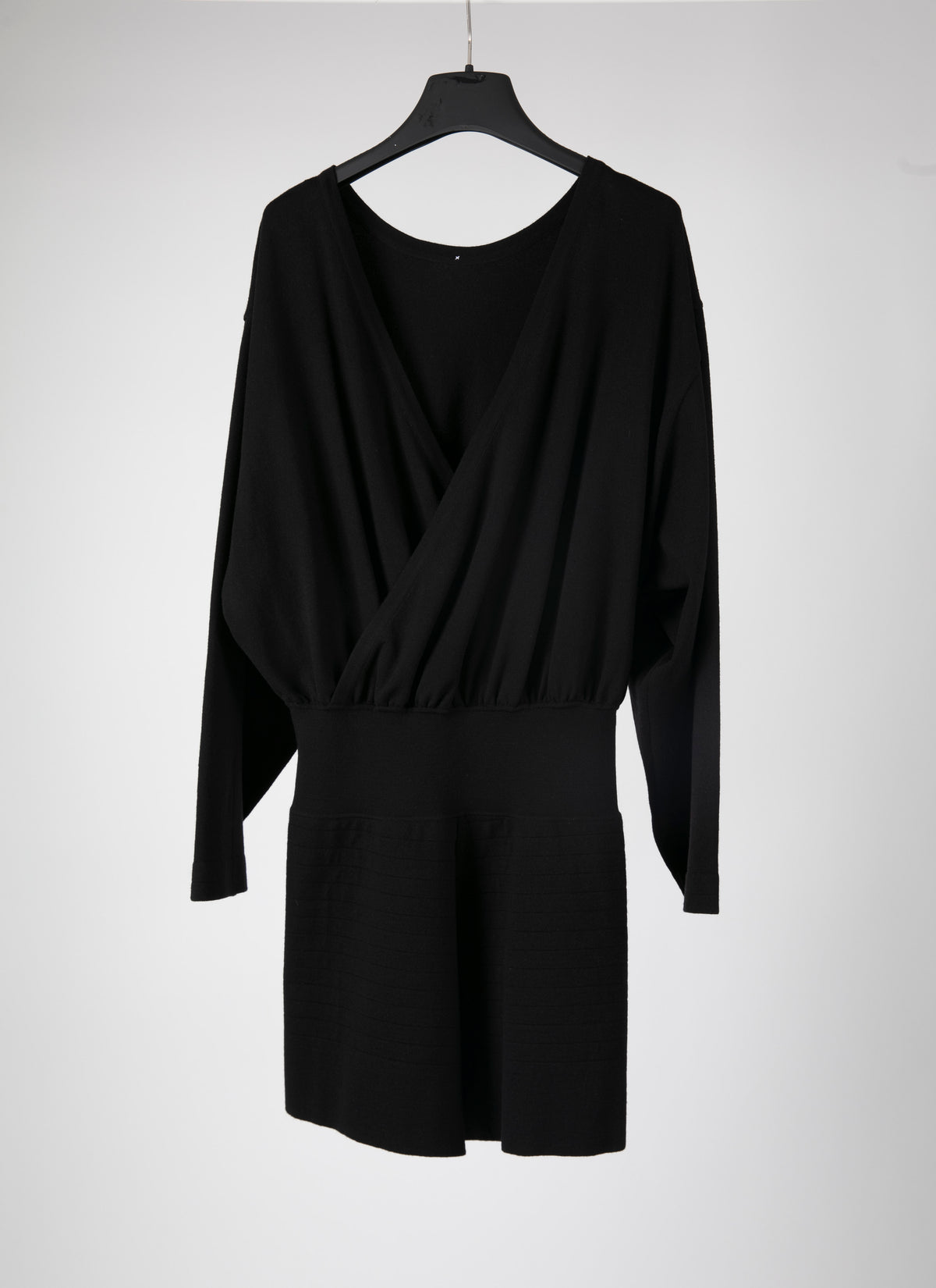 Supreme wool long-sleeved jumpsuit - Black