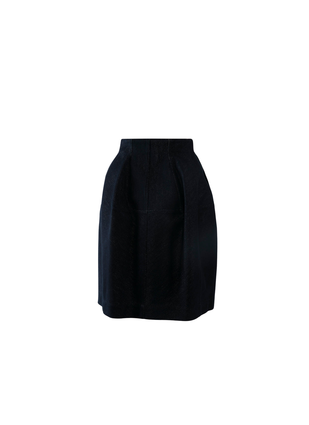 Jupe boule en denim - Bleu & Argent