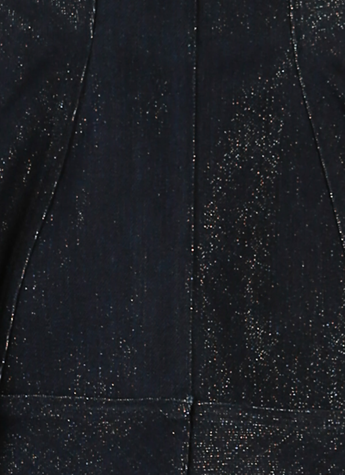 Jupe boule en denim - Bleu & Argent