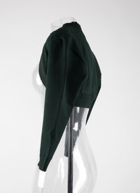 Trianon knitted 3/4 sleeve bolero - Imperial Green