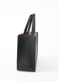 Garance Carrera Fiori bag, openwork trim, leather - Black