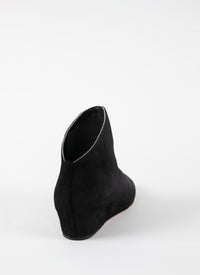 Bottines Perle en cuir - Noir