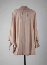 Chemise large en cachemire - Sable